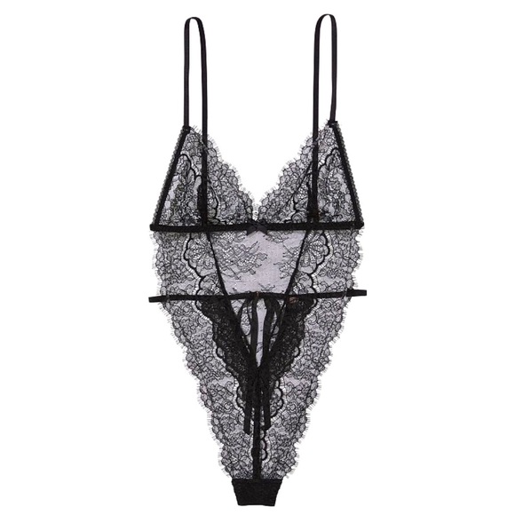 NWT Victoria’s Secret Very Sexy Unlined Corded Lace Teddy - Picture 1 of 16